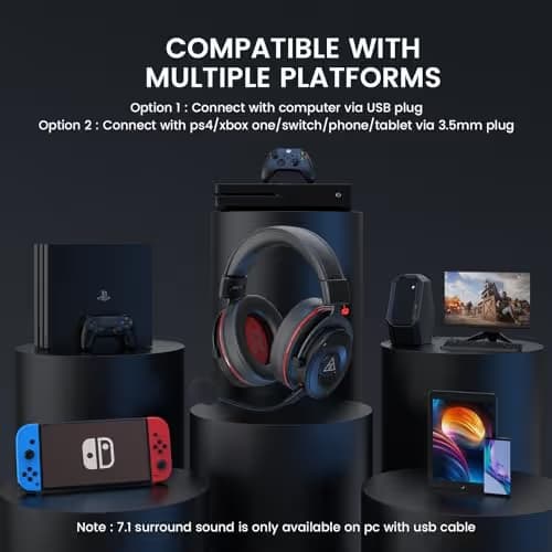 EKSA E900 PRO 7.1 Channel Closed Headset image