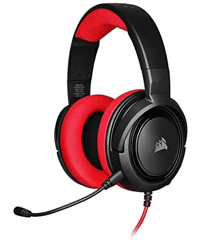 Corsair HS35 Closed Black / Red Gaming Headset image