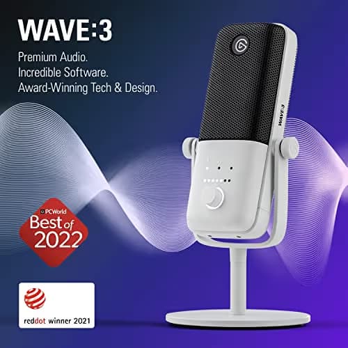 Elgato Wave:3 White & Wave Mic Arm LP image