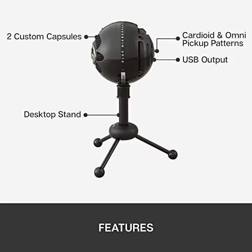 Blue Snowball USB Microphone - Black image