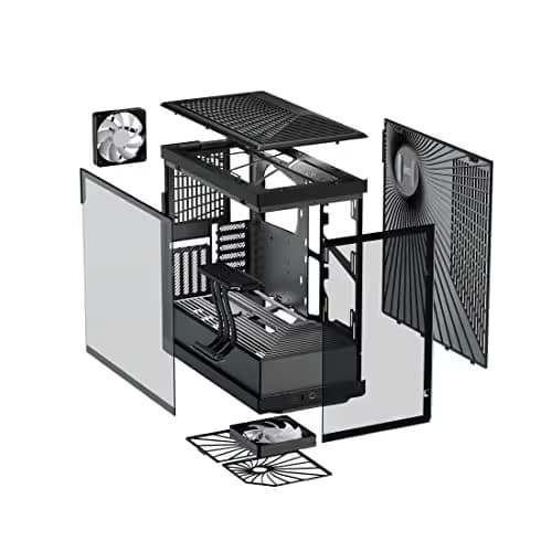 HYTE Y40 ATX Mid Tower Black Tempered Glass image