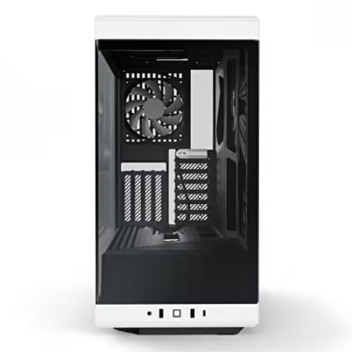 HYTE Y40 ATX Mid Tower White / Black with Tempered Glass Side Panel and USB 3.2 Gen 2 Type-C, USB 3.2 Gen 1 Type-A image