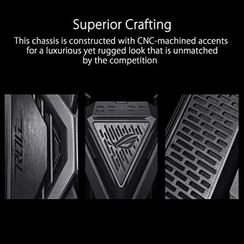ASUS ROG Hyperion GR701 Tempered Glass eATX Full Tower Computer Case - Black image