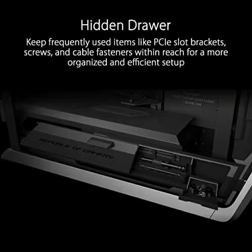 ASUS ROG Hyperion GR701 Tempered Glass eATX Full Tower Computer Case - Black image