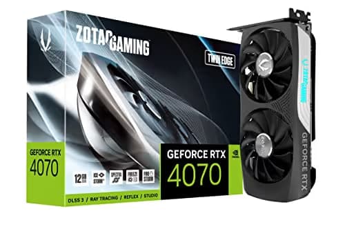 Zotac Twin Edge GeForce RTX 4070 12GB GDDR6X Black image