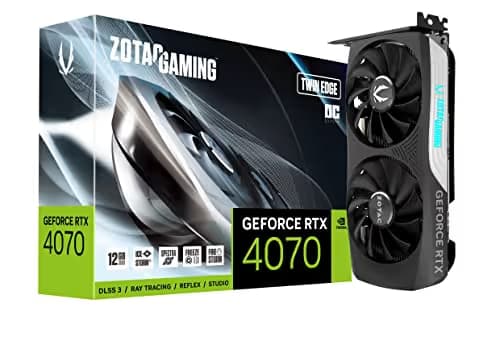 Zotac Twin Edge OC GeForce RTX 4070 12GB GDDR6X Black image