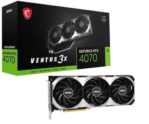 MSI GeForce RTX 4070 VENTUS 3X 12G GDDR6X main image