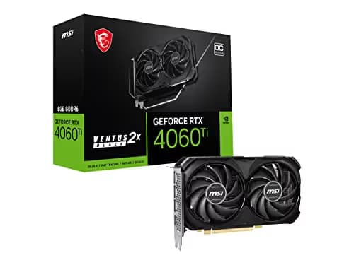MSI GeForce RTX™ 4060 Ti VENTUS 2X BLACK 8G OC GDDR6 main image