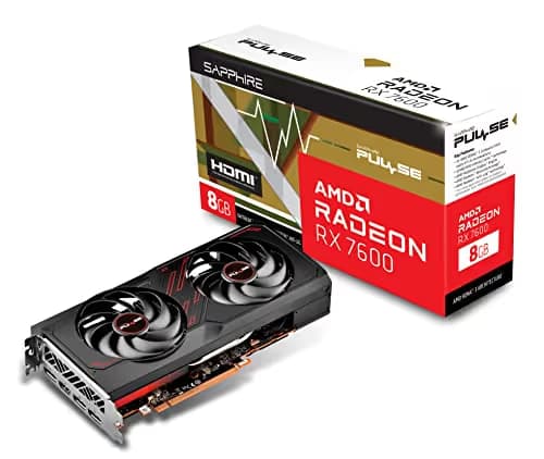 Sapphire Radeon RX 7600 PULSE 8GB GDDR6 Black / Red image