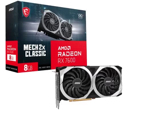MSI Radeon RX 7600 MECH 2X CLASSIC 8G OC GDDR6 main image