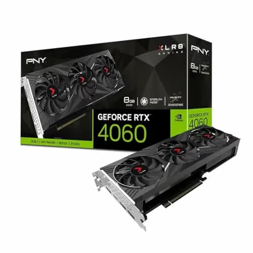 PNY GeForce RTX 4060 8GB XLR8 Gaming VERTO EPIC-X RGB Triple Fan DLSS 3 GDDR6 image