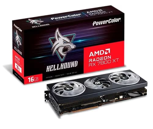PowerColor Radeon RX 7800 XT Hellhound OC 16GB GDDR6 main image