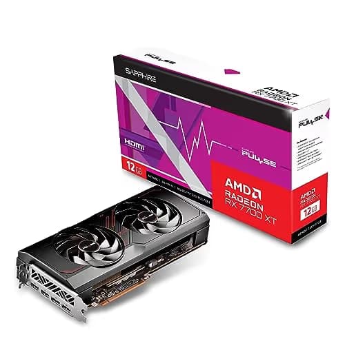 Sapphire PULSE Radeon RX 7700 XT 12GB GDDR6 Black / Red main image