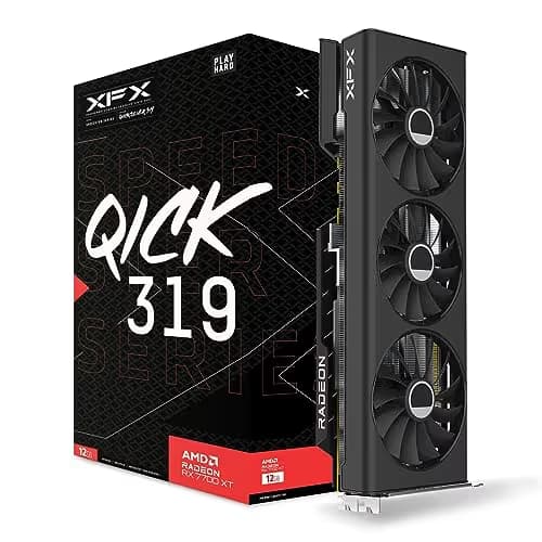 XFX Speedster QICK 319 Radeon RX 7700 XT 12GB GDDR6 Black Edition image