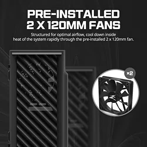 Zalman T7 ATX Compact Mid-Tower PC Case w/ Tempered Glass Side Panel image