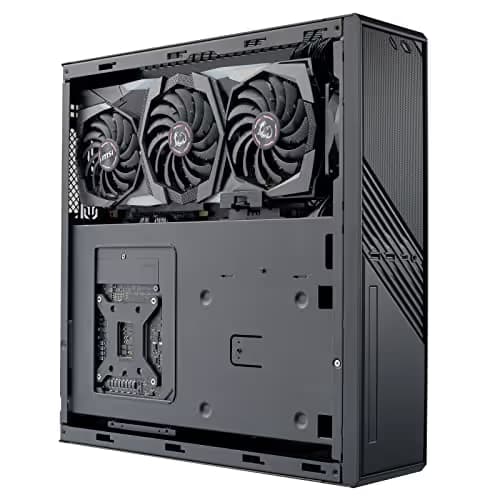 Silverstone Milo 12 HTPC Black Mesh Side Panel, USB 3.2 Gen 2 Type-C, USB 3.2 Gen 1 Type-A image