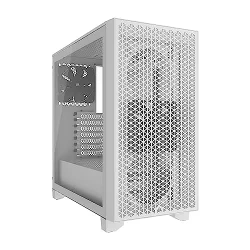 Corsair 3000D AIRFLOW ATX Mid Tower White Tempered Glass Side Panel, USB 3.2 Gen 1 Type-A Front Panel main image