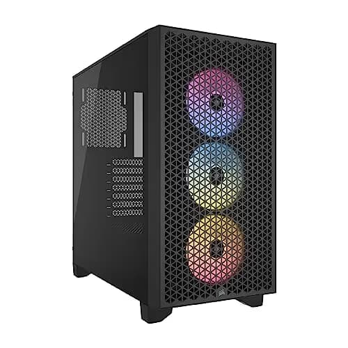 Corsair 3000D ATX Mid Tower Black RGB AIRFLOW Tempered Glass image