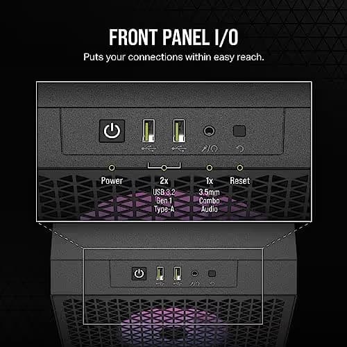 Corsair 3000D ATX Mid Tower Black RGB AIRFLOW Tempered Glass image