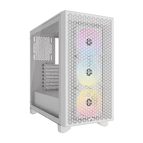 Corsair 3000D ATX Mid Tower White RGB AIRFLOW Tempered Glass main image