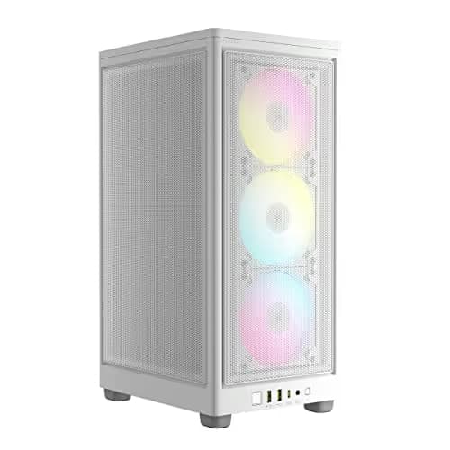 Corsair 2000D Mini-ITX Tower White RGB Airflow Mesh image