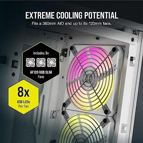 Corsair 2000D Mini-ITX Tower White RGB Airflow Mesh image