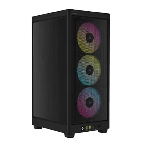 Corsair 2000D RGB AIRFLOW Mini-ITX Tower Black Mesh Side Panel, USB 3.2 Gen 2 Type-C, USB 3.2 Gen 1 Type-A main image