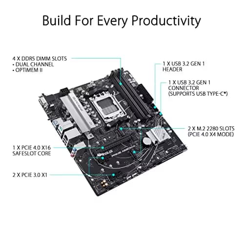 Asus A620 PRIME A620M-A-CSM DDR5 Micro ATX image