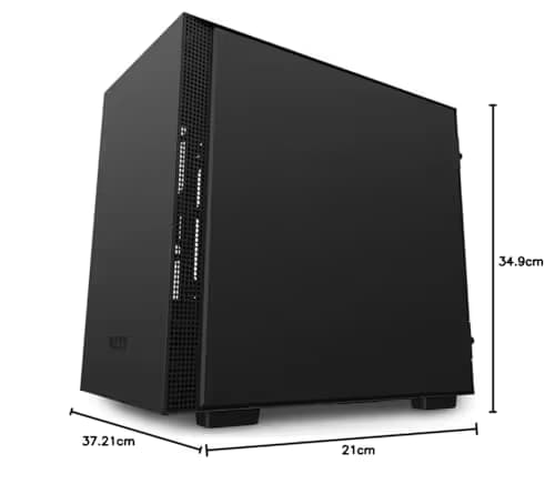 NZXT H210i Mini-ITX Tower White with Tempered Glass Side Panel and USB 3.2 Gen 2 Type-C, USB 3.2 Gen 1 Type-A image