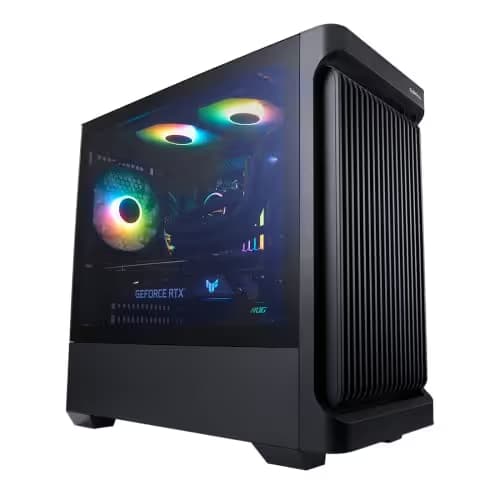 G.Skill LT1 Micro ATX Mini Tower Black with Tempered Glass Side Panel and USB 3.2 Gen 1 Type-A, USB 2.0 Type-A image