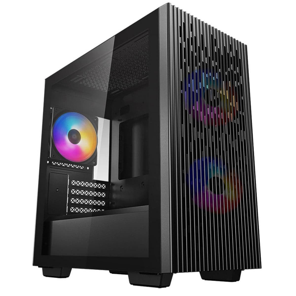 Deepcool MATREXX 40 3FS Micro ATX Mini Tower Black with Tempered Glass Side Panel and USB 3.2 Gen 1 Type-A USB 2.0 Type-A main image