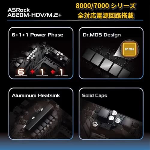 ASRock A620 M-HDV/M.2+ AM5 DDR5 Micro ATX image