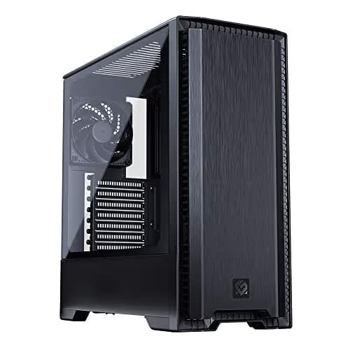 MagniumGear Neo Silent ATX Mid Tower Black with Tempered Glass Side Panel and USB 3.2 Gen 1 Type-A image