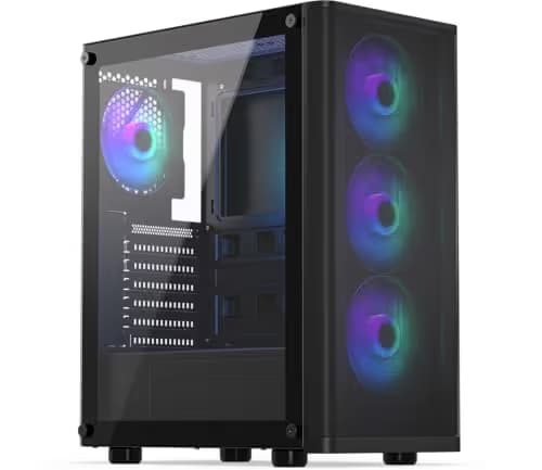 ENDORFY Ventum 200 ARGB ATX Mid Tower Black Tempered Glass Side Panel image
