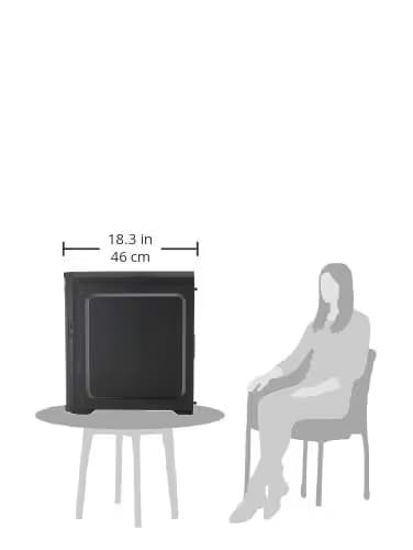 Cougar MX330-G ATX Mid Tower Black with Tempered Glass Side Panel and USB 3.2 Gen 1 Type-A / USB 2.0 Type-A image