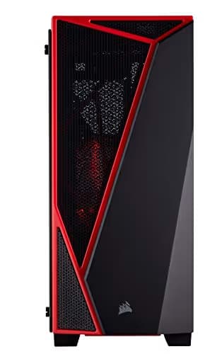 Corsair Carbide Series SPEC-04 ATX Mid Tower Black / Red with Acrylic Side Panel and USB 3.2 Gen 1 Type-A, USB 2.0 Type-A image