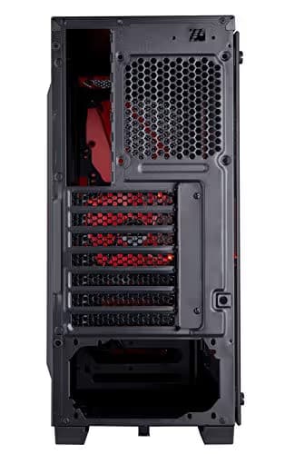 Corsair Carbide Series SPEC-04 ATX Mid Tower Black / Red with Acrylic Side Panel and USB 3.2 Gen 1 Type-A, USB 2.0 Type-A image