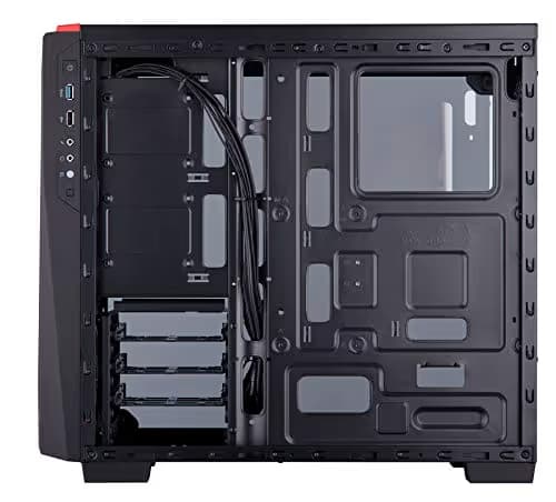 Corsair Carbide Series SPEC-04 ATX Mid Tower Black / Red with Acrylic Side Panel and USB 3.2 Gen 1 Type-A, USB 2.0 Type-A image