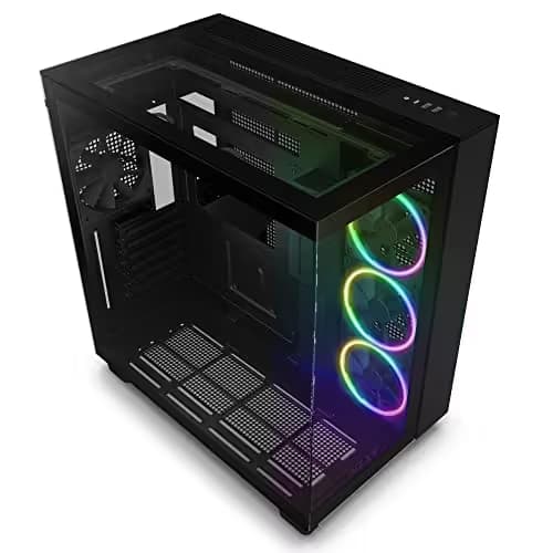 NZXT H9 Elite ATX Mid Tower Black Tempered Glass Side Panel image