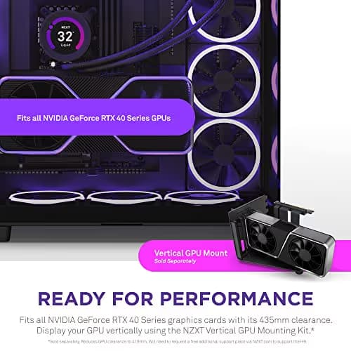NZXT H9 Elite ATX Mid Tower Black Tempered Glass Side Panel image