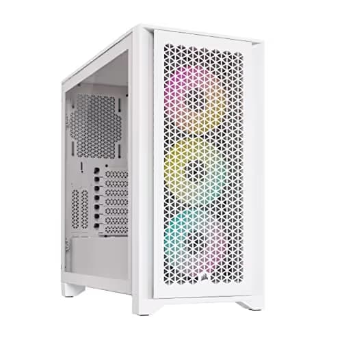 Corsair iCUE 4000D RGB AIRFLOW Mid-Tower  ATX Case - True White image