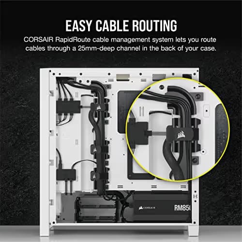 Corsair iCUE 4000D RGB AIRFLOW Mid-Tower  ATX Case - True White image