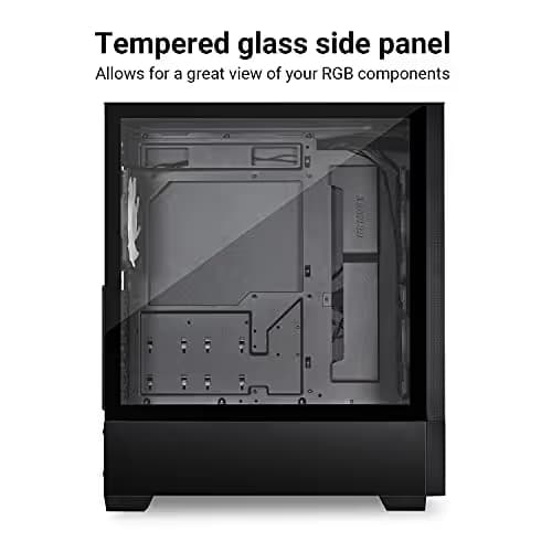 Lian Li LANCOOL 205 Mesh ATX Mid Tower Black Tempered Glass Side Panel image