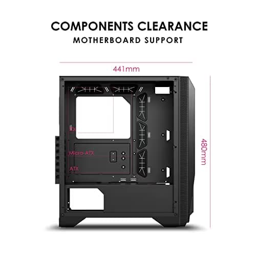 MSI MPG GUNGNIR 120R ATX Mid Tower Black with Tempered Glass Side Panel and USB 3.2 Gen 2x2 Type-C USB 3.2 Gen 1 Type-A image