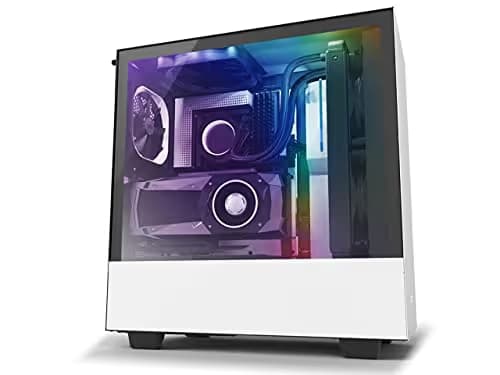 NZXT H510i ATX Mid Tower White with Tempered Glass Side Panel and USB 3.2 Gen 2 Type-C USB 3.2 Gen 1 Type-A image
