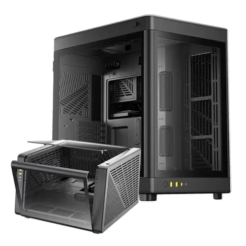 GAMDIAS NESO P1 ATX Full Tower Black Tempered Glass Side Panel image
