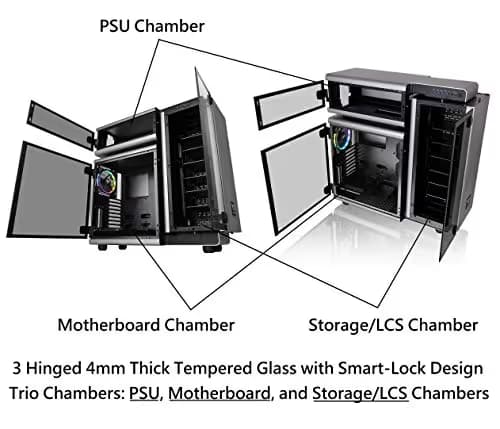 Thermaltake Level 20 ATX Full Tower Black / Silver Tempered Glass Side Panel image