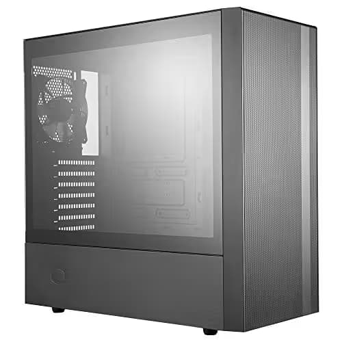 Cooler Master MasterBox NR600 (w/o ODD) ATX Mid Tower Black with Tempered Glass Side Panel image