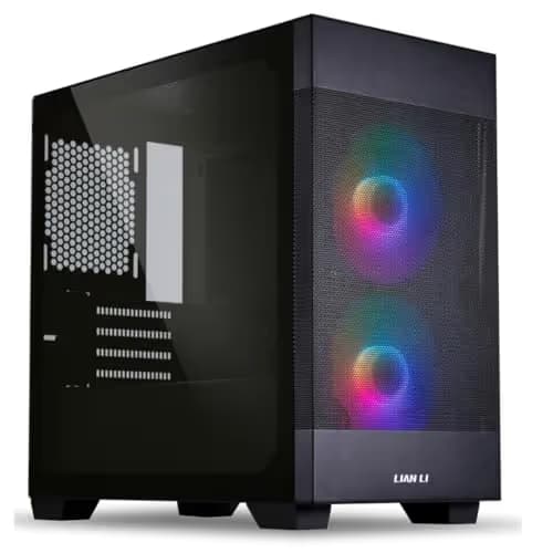 Lian Li LANCOOL 205M Micro ATX Mid Tower Black with Tempered Glass Side Panel and USB 3.2 Gen 1 Type-A main image