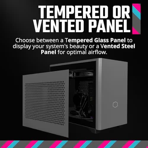 Cooler Master NR200P MAX UK Edition Mini-ITX Tower Black Tempered Glass image